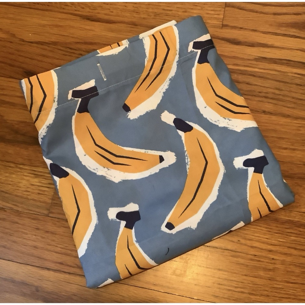 Target Shower Curtain Blue With Bananas NWOT